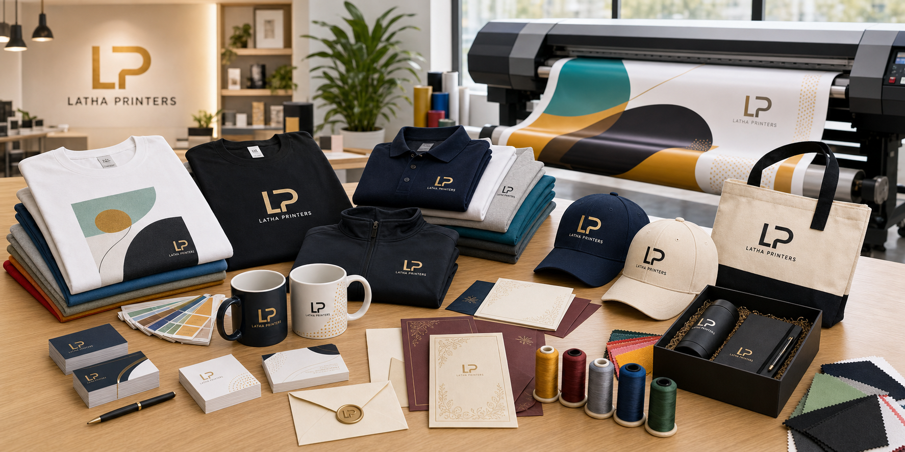 Custom apparel and branded merchandise from Latha Printers