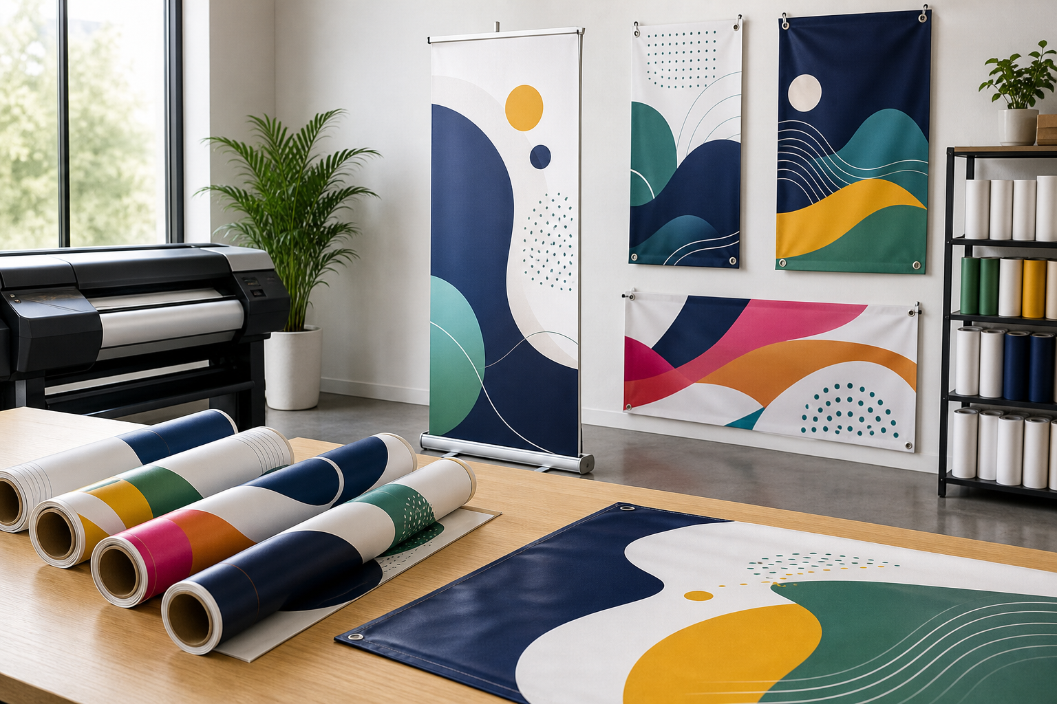 Flex banners and large-format printing